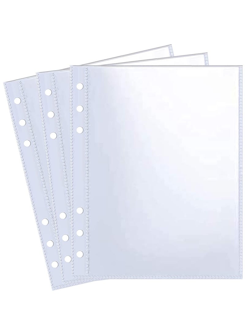 30 Pack 60 Pockets 5x7' Ultra-Clear Photocard Sleeves for 6 Ring A5 Binder, Double-Sided 1 Pocket Photo Pages, Top Loading Sheet Protector for Photos, Postcards, Seed Packets - Image 1